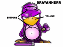 purple tux