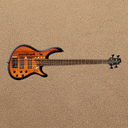 Guitar with vibrating strings
