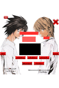 death note light and lawliet